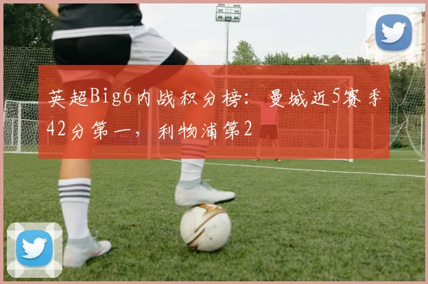 英超Big6内战积分榜：曼城近5赛季42分第一，利物浦第2